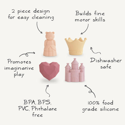 Mushie - Princess Bath Play Set | Mold Free