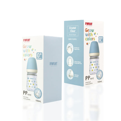 Farlin - PP Feeding Bottle Wide Neck | 150ml | Blue