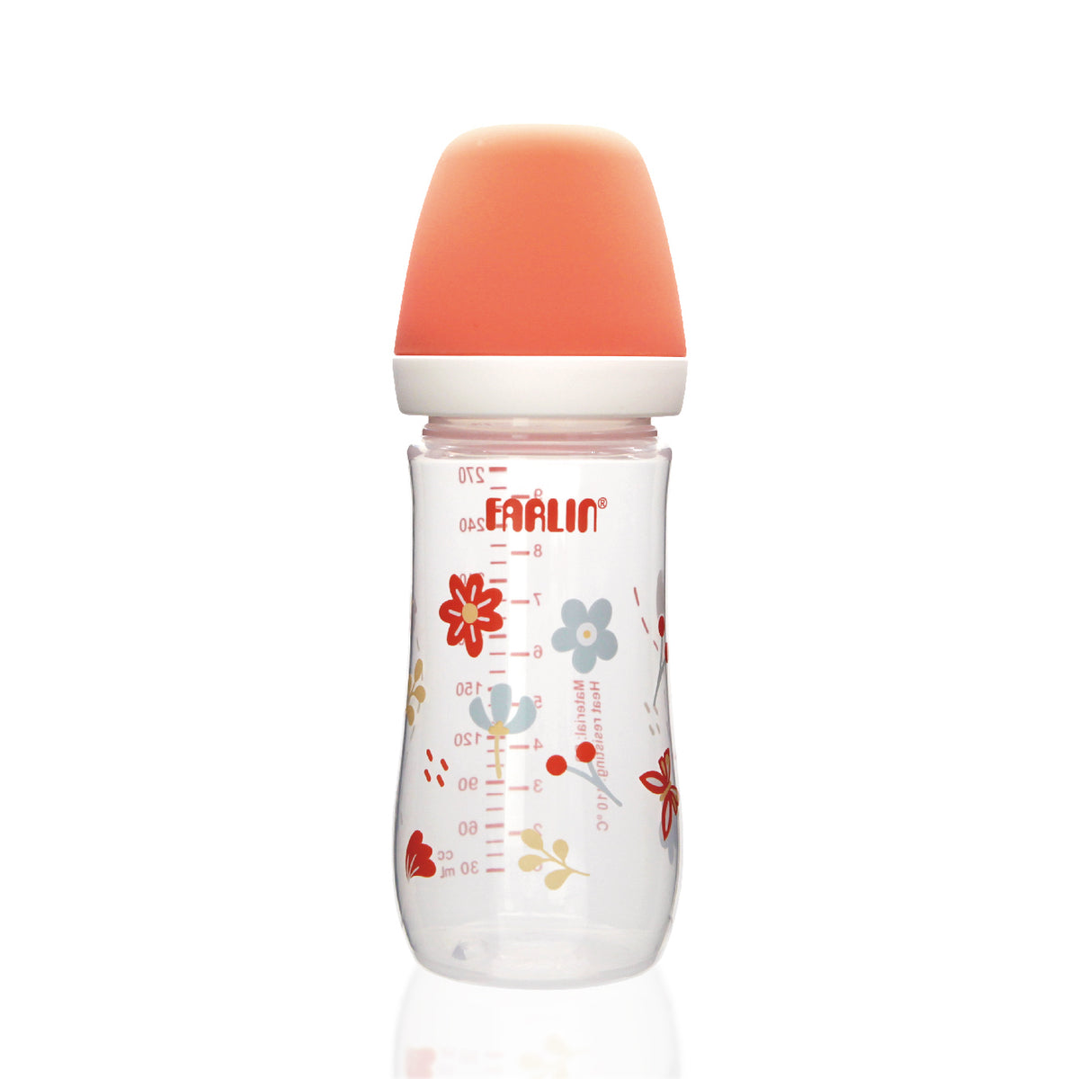 Farlin - PP Feeding Bottle Wide Neck | 270ml | Red