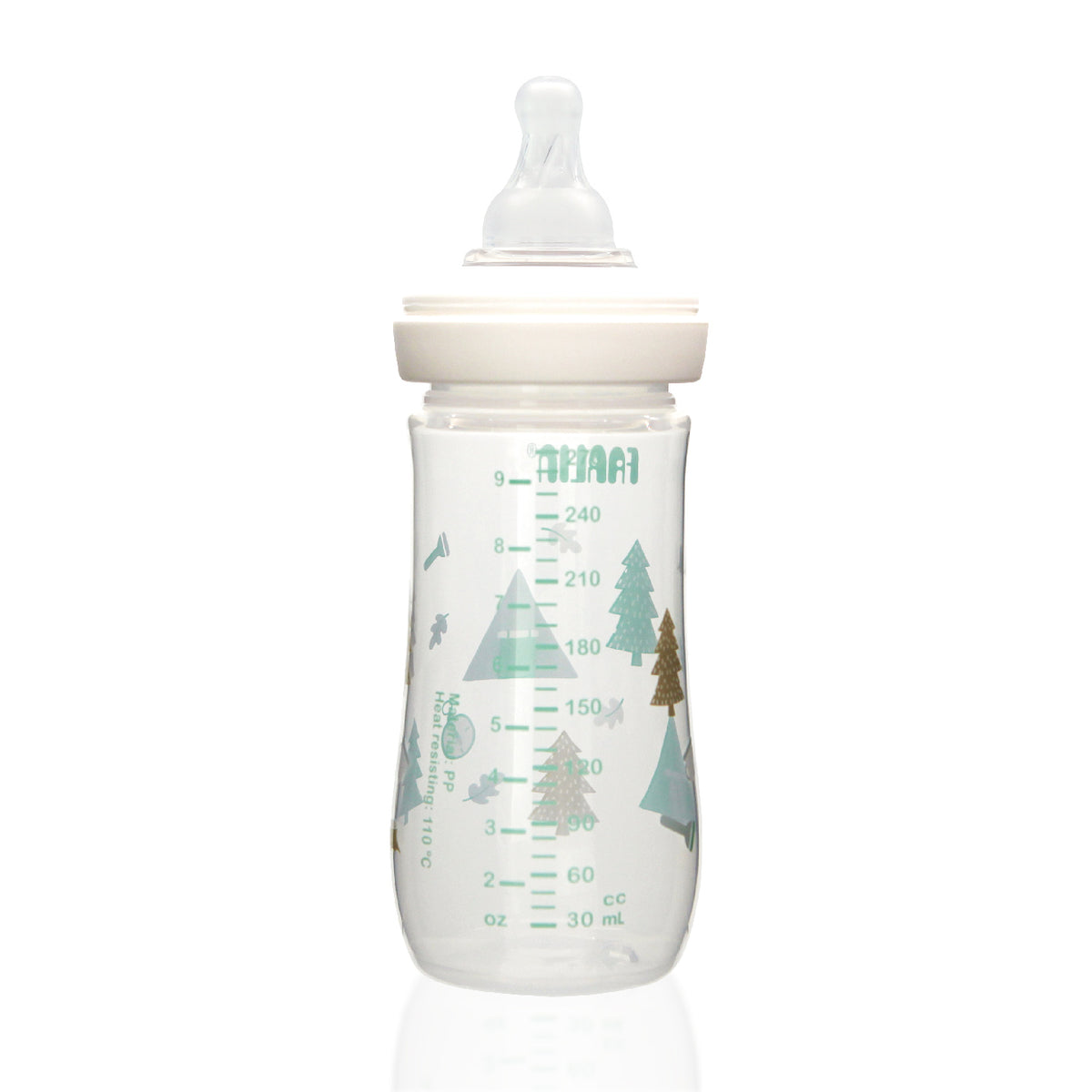 Farlin - PP Feeding Bottle Wide Neck | 270ml | Green