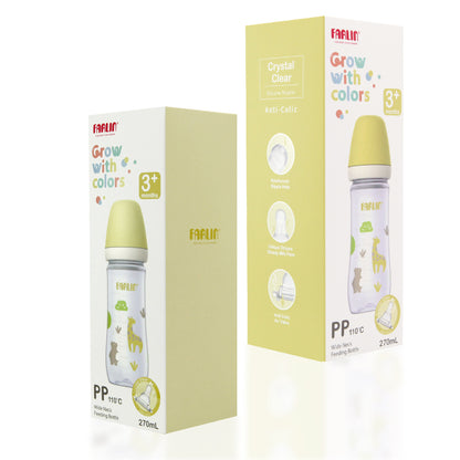 Farlin - PP Feeding Bottle Wide Neck | 270ml | Yellow