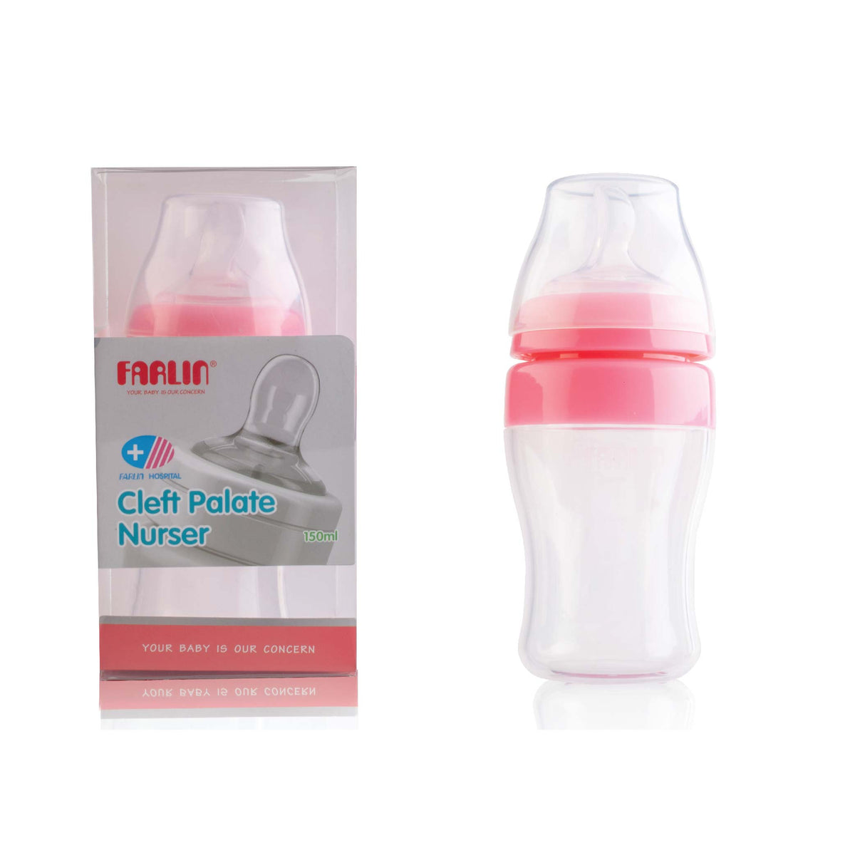 Farlin - Cleft Palate Nurser | 150ml | Pink