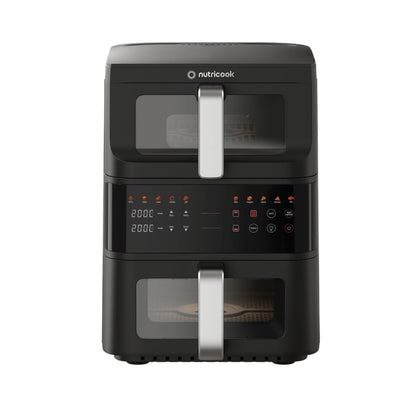 Nutricook Air Fryer Duo Stack 10L front view white background