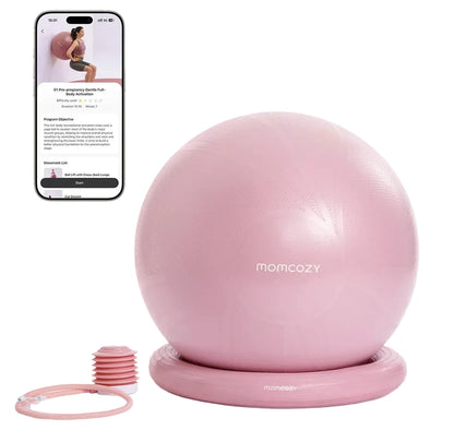Momcozy BirthEase Pregnancy Ball Set | Pink