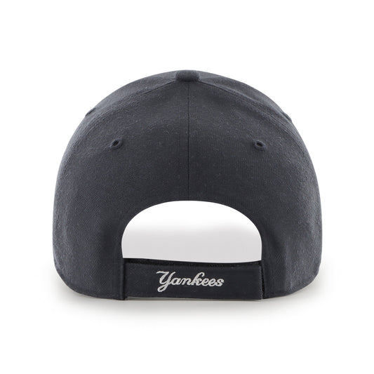 47 Brand New York Yankees MVP Cap Navy - back view showing hook-and-loop closure — BambiniJO Jordan