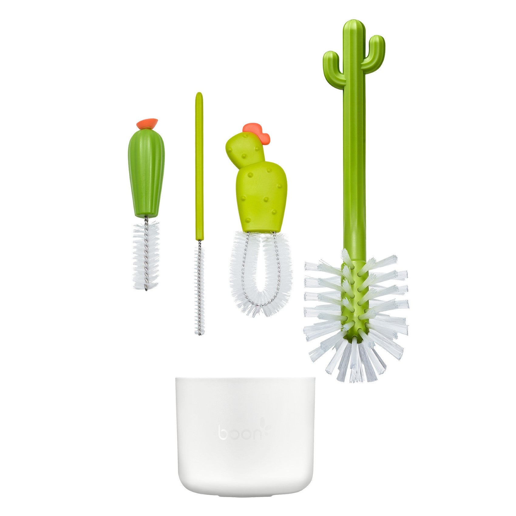 Boon - طقم فرشاة رضاعات CACTI | 4 قطع | أخضر Boon - طقم فرشاة رضاعات CACTI | 4 قطع | أخضر
