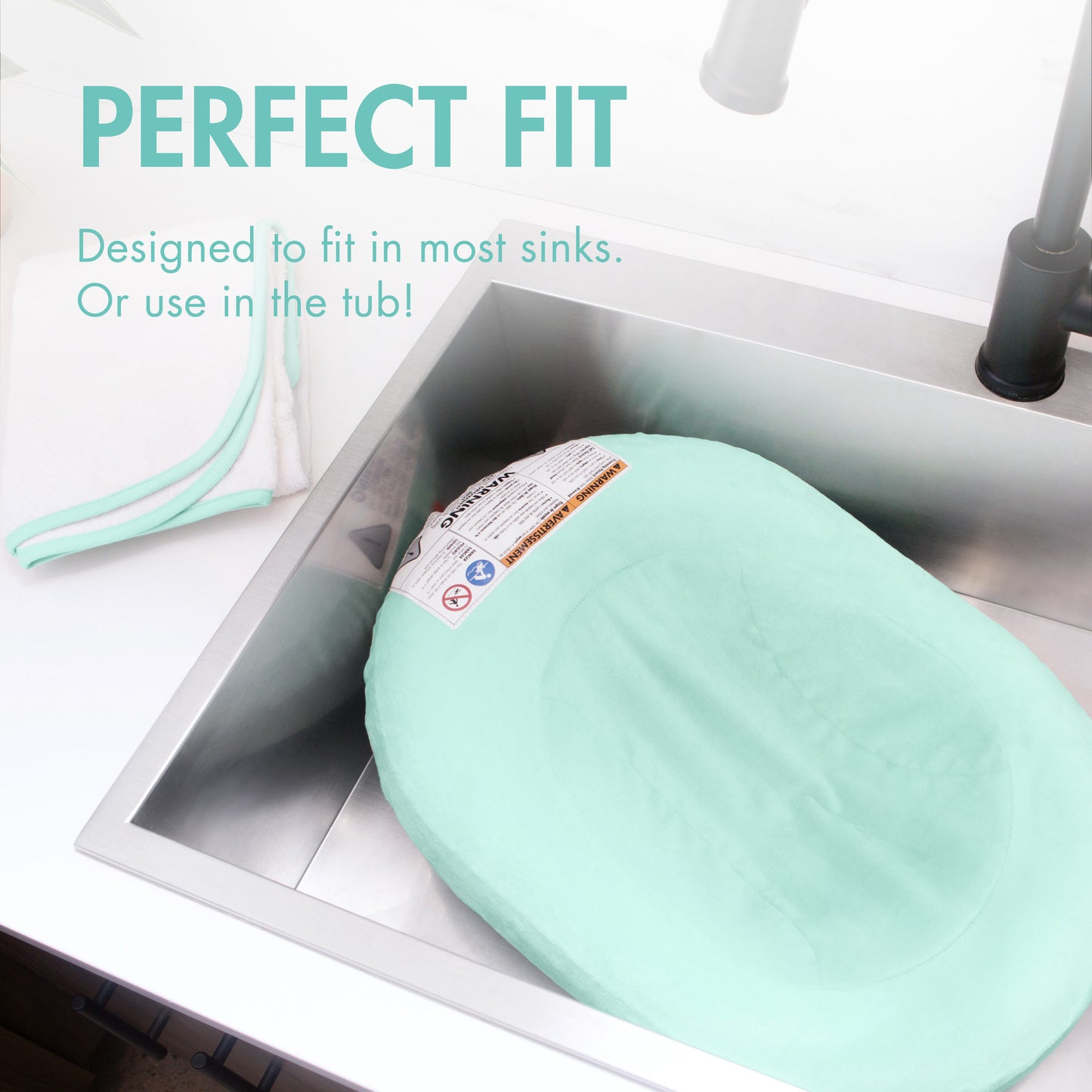 Boon - PUFF Inflatable Baby Bather for Newborns