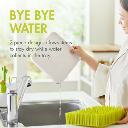 Boon - SPRING Green Grass Bottle Drying Rack