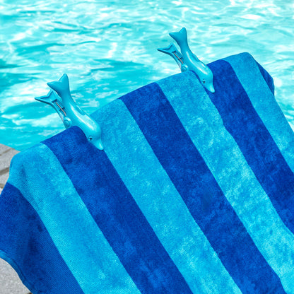 O2COOL Boca Clips Dolphin - beach towel clip