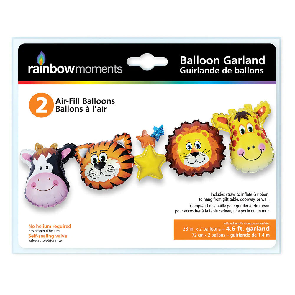 Rainbow Moments - Air-Fill Balloons | Animals | 2 Pack Rainbow Moments - Air-Fill Balloons | Animals | 2 Pack