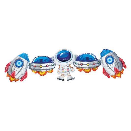 Rainbow Moments Air-Fill Balloons Space 2 Pack — BambiniJO Jordan