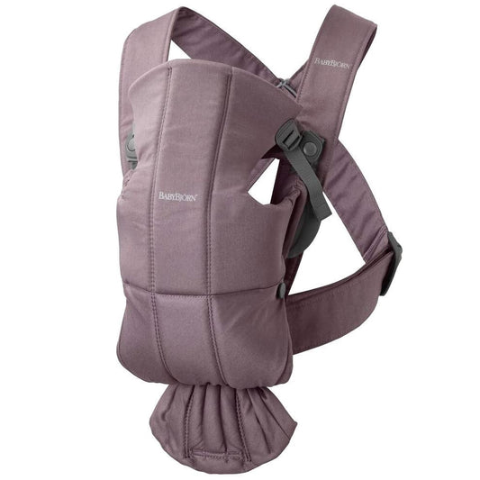 BabyBjörn - Baby Carrier Mini | Woven Cotton | Dark Purple