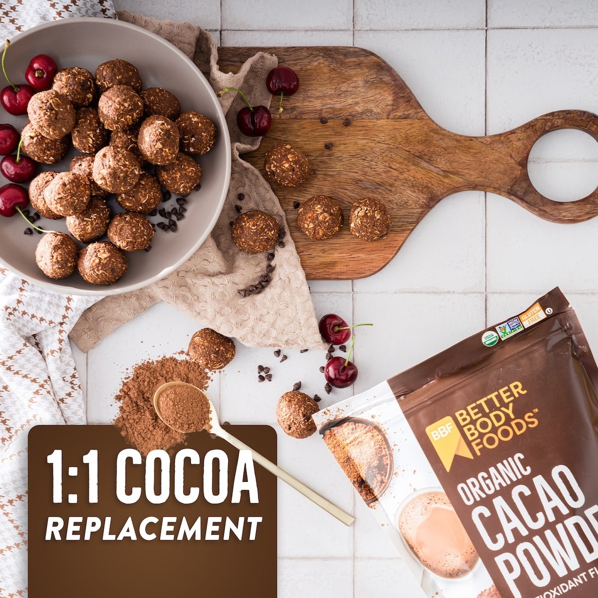 BetterBody Foods Organic Cacao Powder uses and benefits