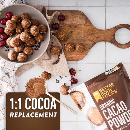 BetterBody Foods Organic Cacao Powder uses and benefits