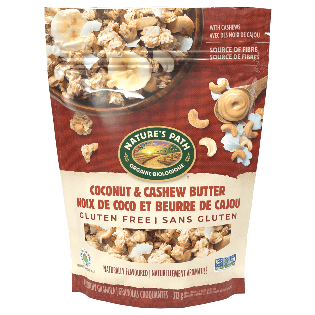 Nature's Path - Organic Gluten Free Coconut&Cashew Butter Granloa / Dis | 312g Nature's Path - Organic Gluten Free Coconut&Cashew Butter Granloa / Dis | 312g