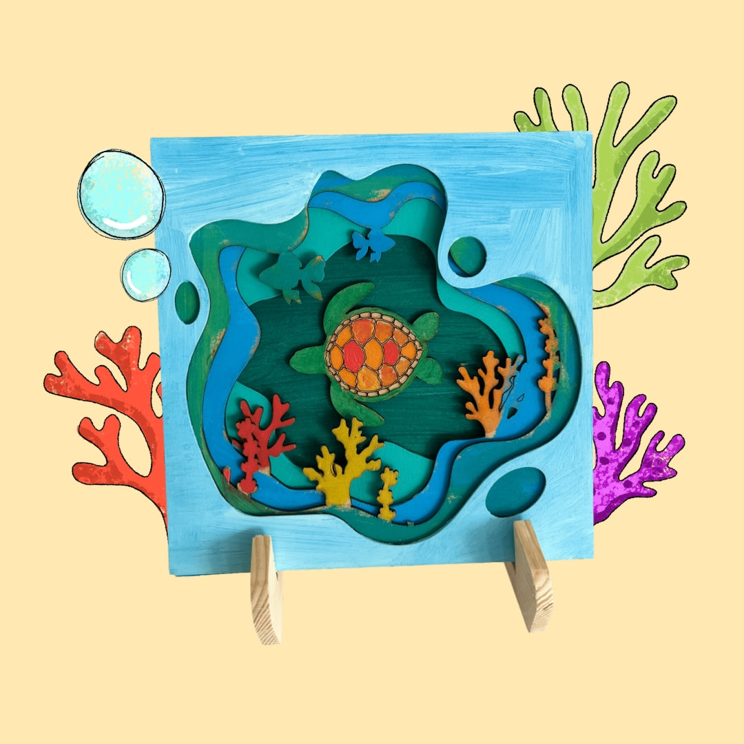 The Orenda Tribe - Coral Reef - All Ages Craft Box | For the Sea Collection