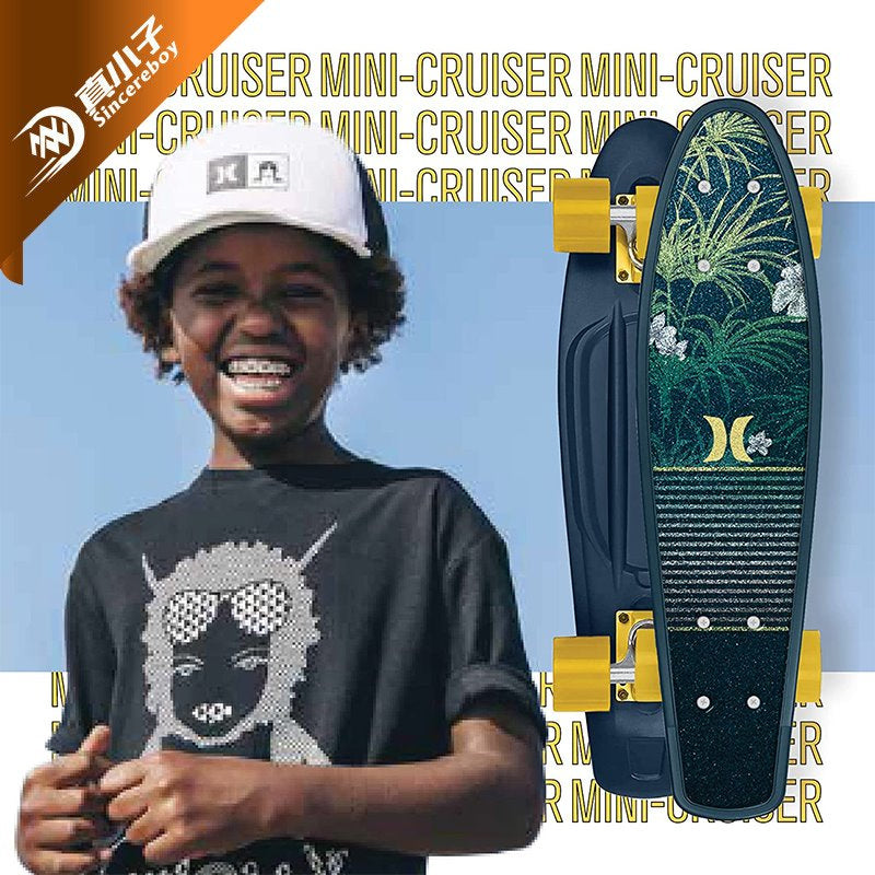 Skate Zone 22 Inch Skateboard Double-Side 3-Color Design