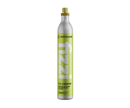 Nutricook Fizzi Soda Maker CO2 cylinder and bottle lifestyle