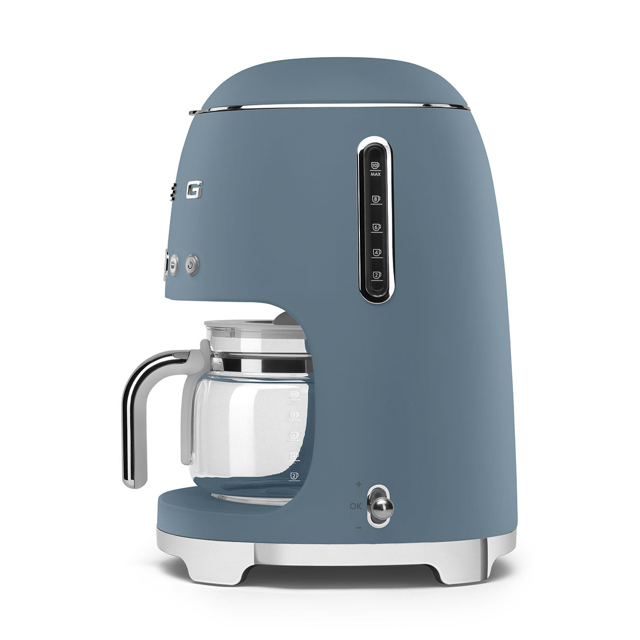 Smeg - ماكينة تحضير القهوة المقطرة 10 أكواب | تصميم على طراز الخمسينات | أزرق ستورم Smeg - ماكينة تحضير القهوة المقطرة 10 أكواب | تصميم على طراز الخمسينات | أزرق ستورم