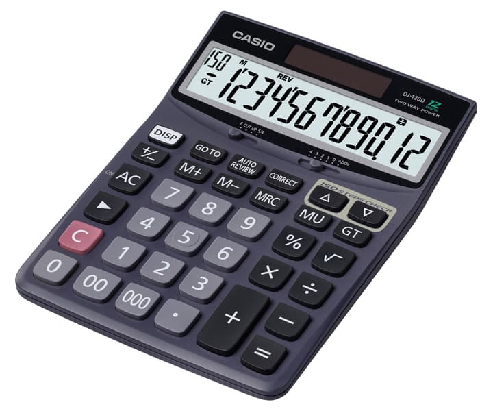 Casio DJ-120D desktop calculator