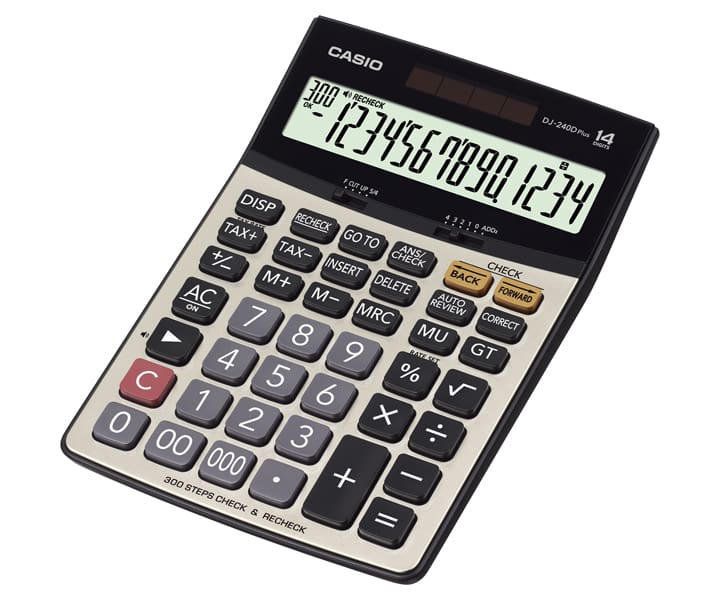 Casio DJ-240D desktop calculator