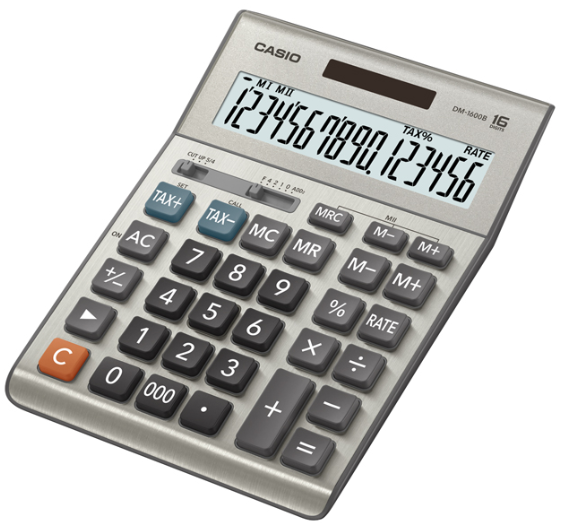 Casio DM-1600B desktop calculator