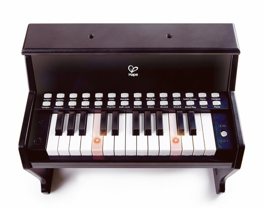 Hape Learn with Lights Piano, Black - 25-key electric piano