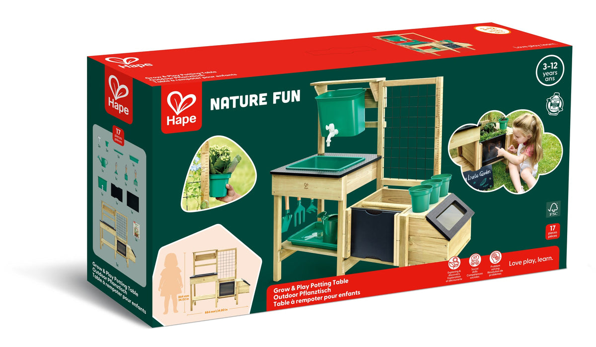 Hape - طاولة الزراعة واللعب Hape - طاولة الزراعة واللعب