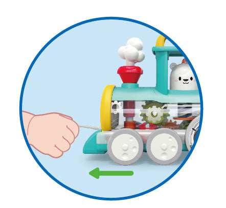 HOLA - Pull Along Train Engine | Yellow HOLA - Pull Along Train Engine | Yellow