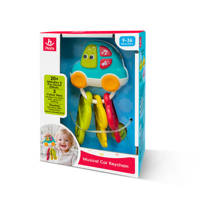 HOLA - Musical Car Keychain Rattle Teether