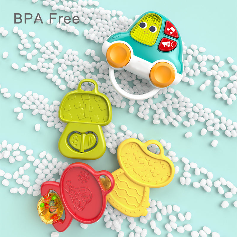 HOLA - Musical Car Keychain Rattle Teether HOLA - Musical Car Keychain Rattle Teether