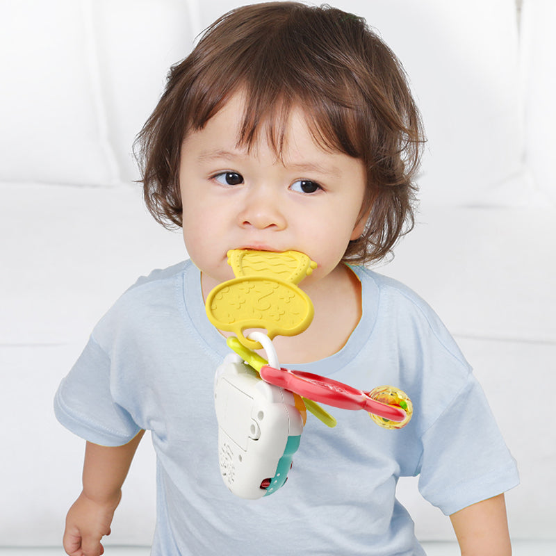 HOLA - Musical Car Keychain Rattle Teether HOLA - Musical Car Keychain Rattle Teether