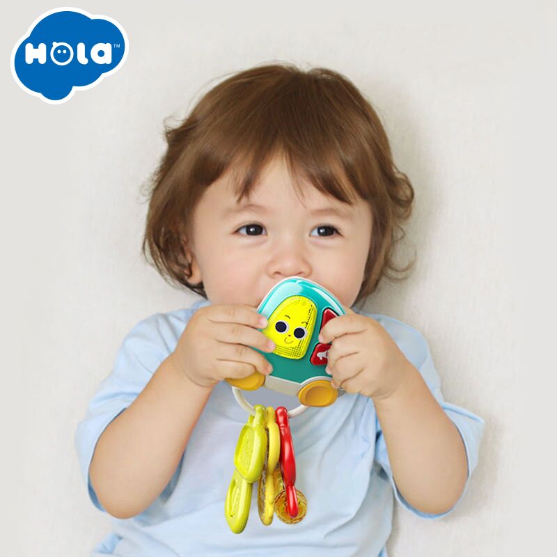 HOLA - Musical Car Keychain Rattle Teether HOLA - Musical Car Keychain Rattle Teether