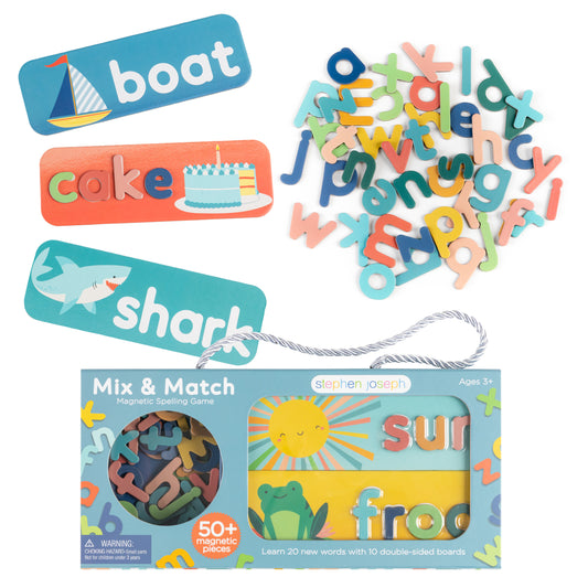 Stephen Joseph - Mix & Match Magnetic Spelling Game | 3-6Y