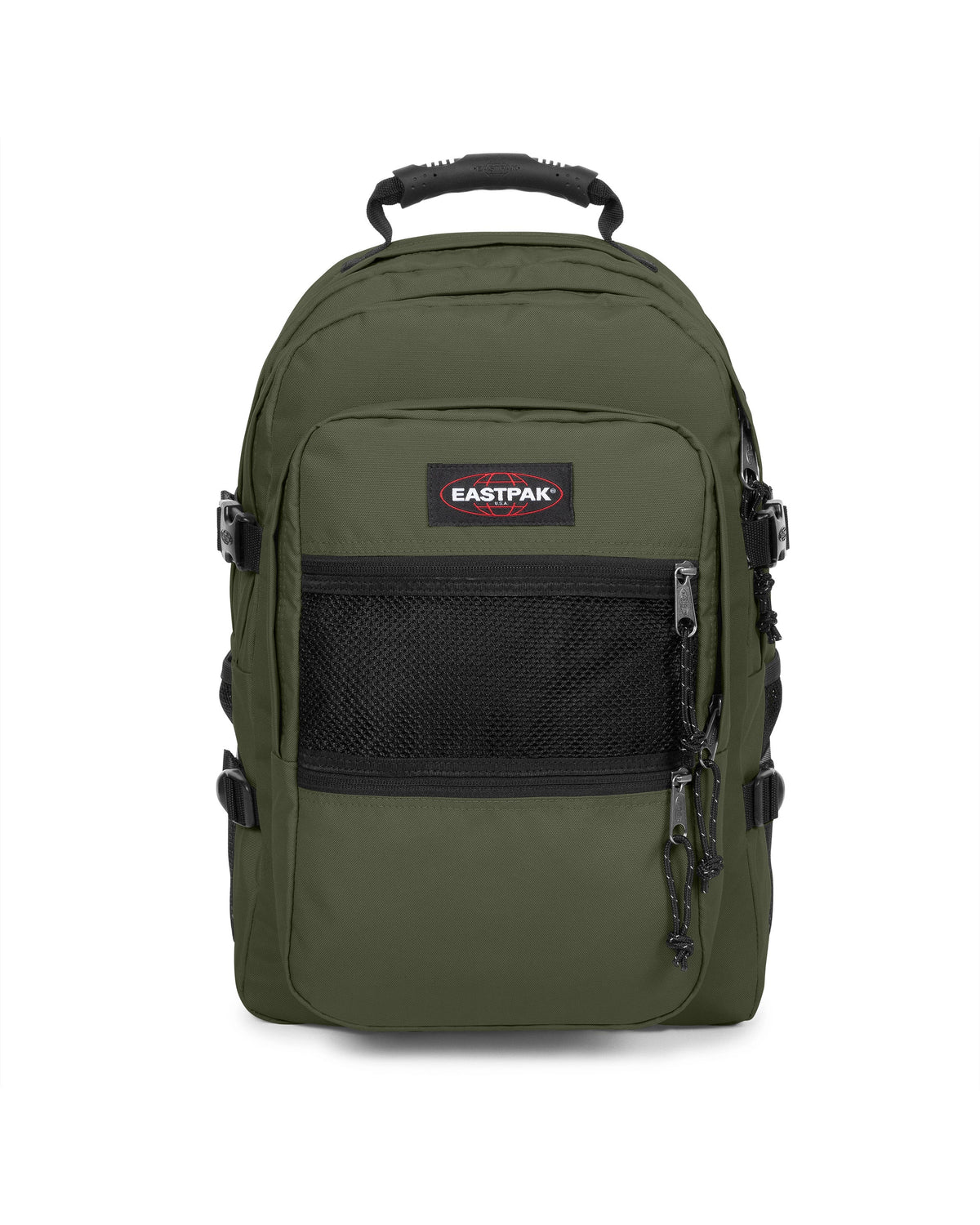 Eastpak Suplyer Backpack Dark Khaki front view on white background — BambiniJO Jordan