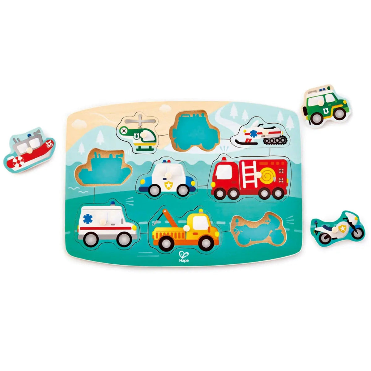 Hape - لعبة تركيب الأشكال الطارئة | سنتان فما فوق Hape - لعبة تركيب الأشكال الطارئة | سنتان فما فوق