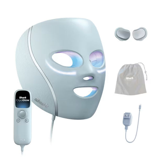 Shark CryoGlow LED Face Mask with Under-Eye Cooling - Blue Frost — BambiniJO Jordan