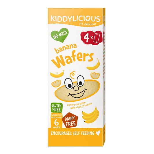 Kiddylicious - Banana Wafers | 4 Packs