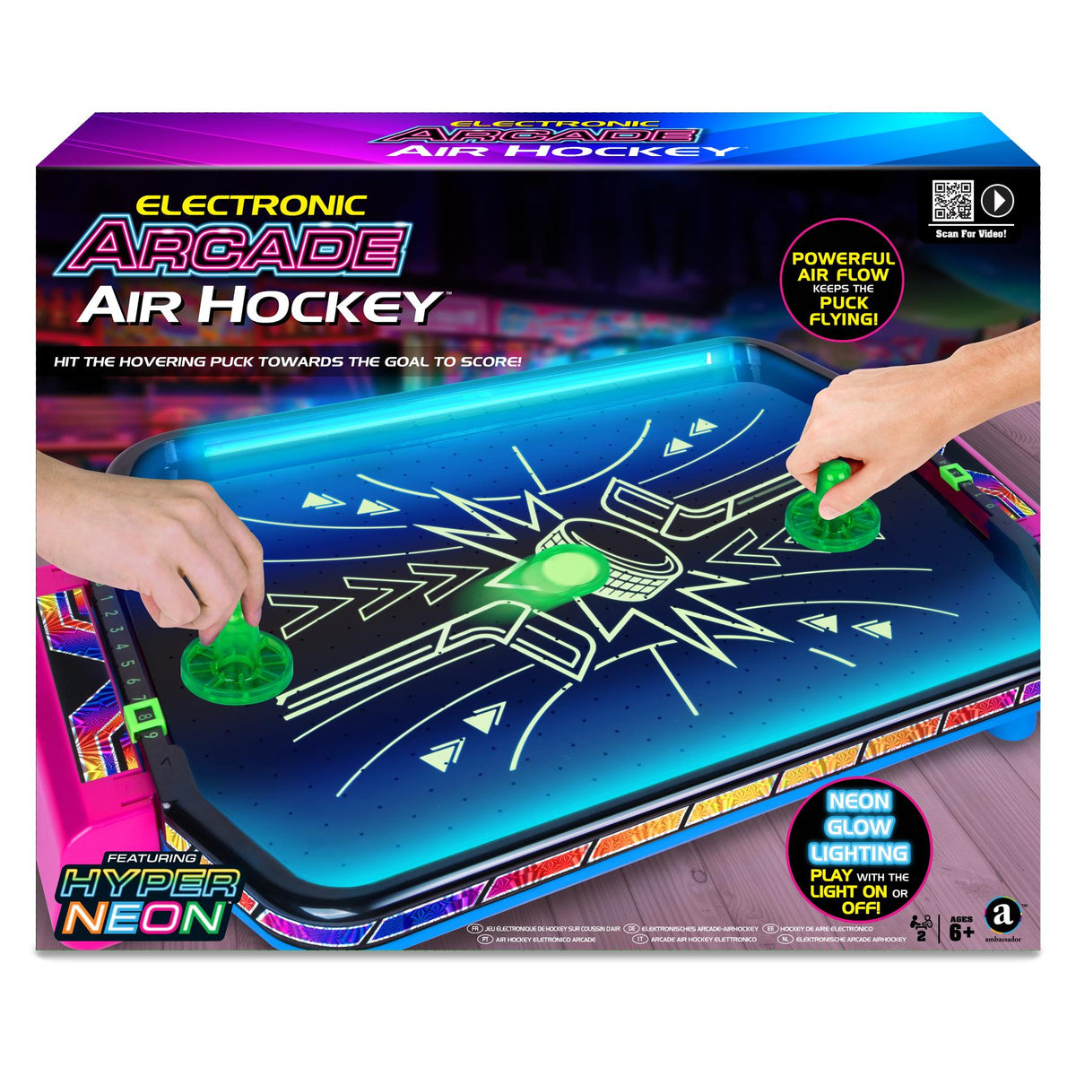 Ambassador - Electronic Arcade Air Hockey | Hyper Neon Series Ambassador - Electronic Arcade Air Hockey | Hyper Neon Series