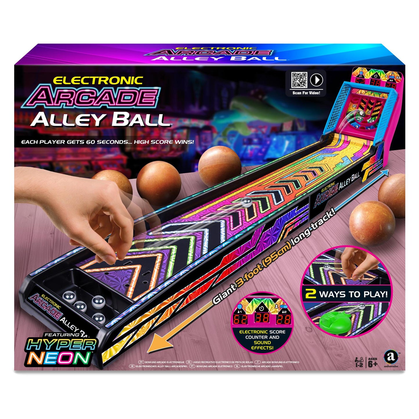 Ambassador - Electronic Arcade Alley Ball | Hyper Neon Series