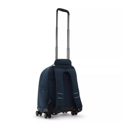 Kipling New Zea Wheeled Backpack True Blue Tonal - lifestyle view