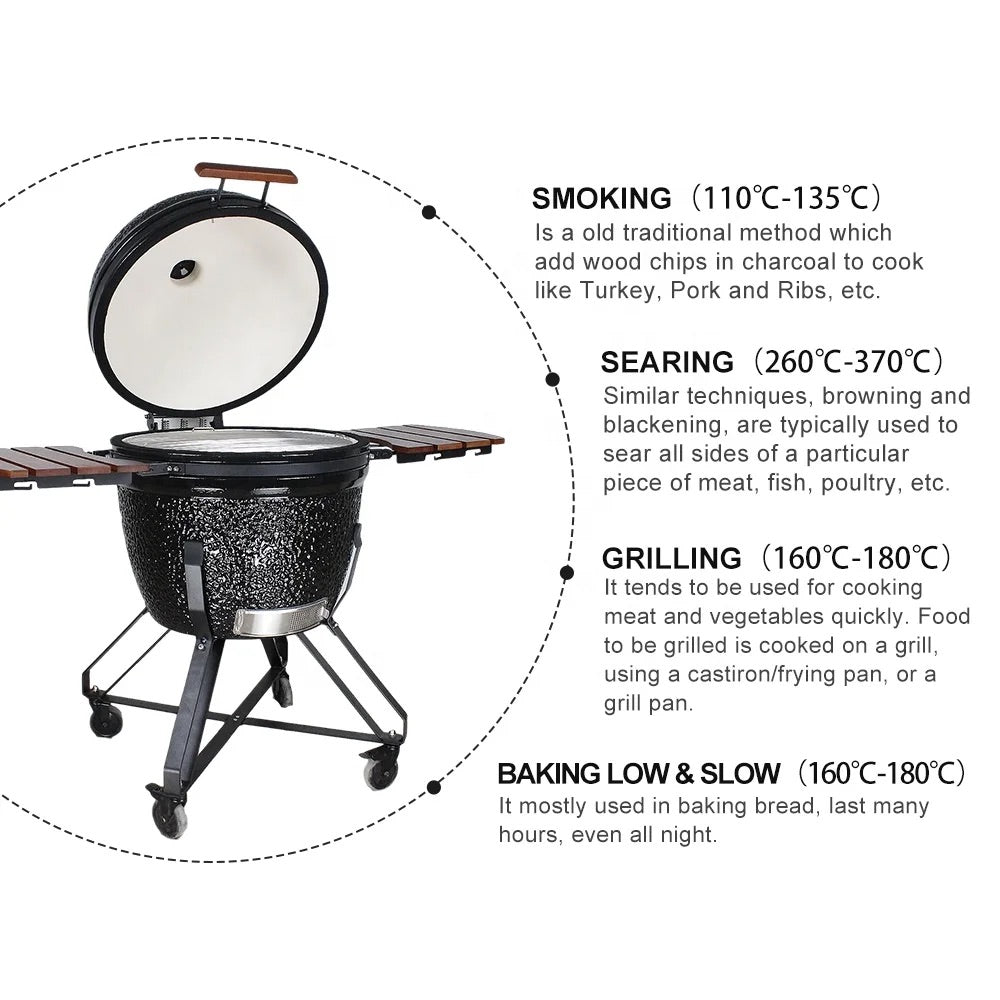 Kamado - Outdoor Ceramic Japanese Grill XX-Large 26 Inch Kamado - Outdoor Ceramic Japanese Grill XX-Large 26 Inch