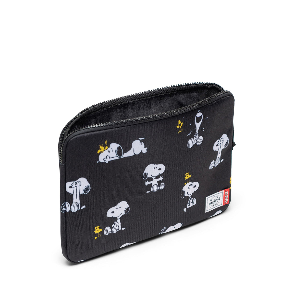 Herschel Anchor Laptop Sleeve Peanuts Snoopy and Woodstock Black 14-Inch - angle