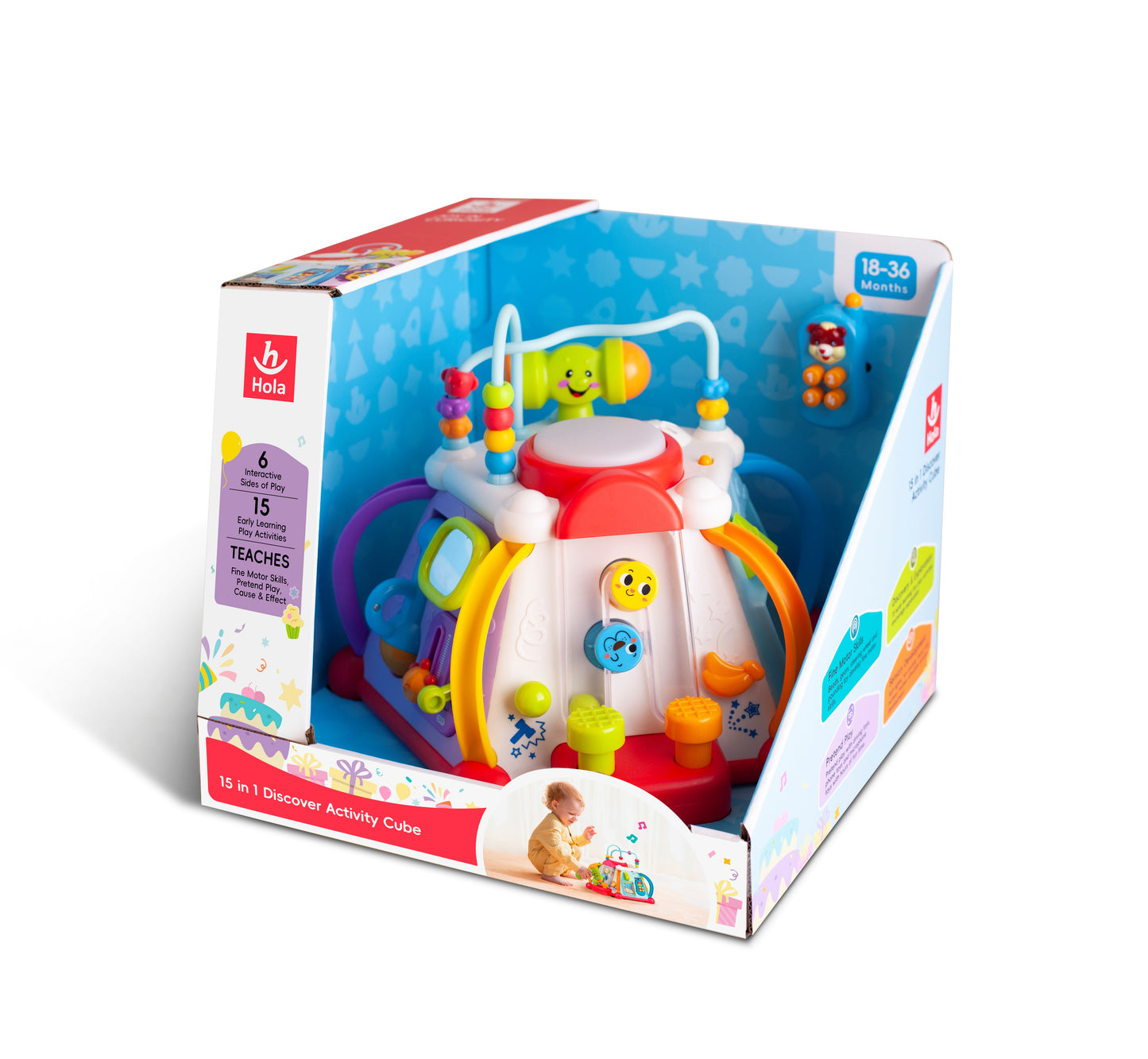 HOLA - 15-in-1 Discover Activity Cube