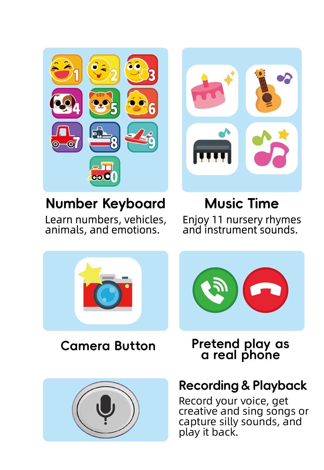 HOLA - Record & Learn Baby Phone HOLA - Record & Learn Baby Phone