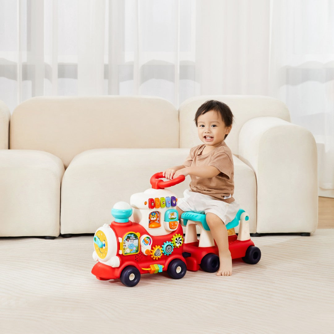 HOLA - 4-in-1 Push Walker & Ride-on Learning Train HOLA - 4-in-1 Push Walker & Ride-on Learning Train