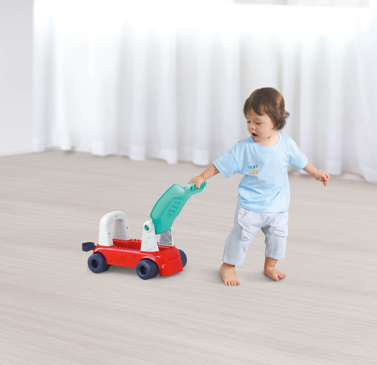 HOLA - 4-in-1 Push Walker & Ride-on Learning Train