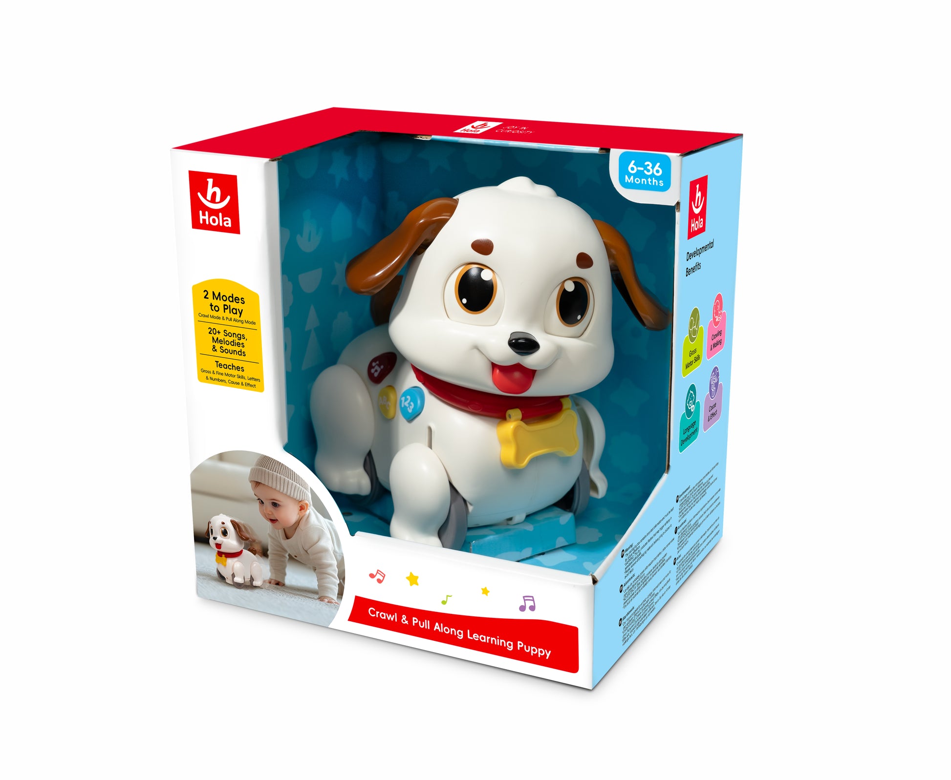 HOLA - Crawl & Pull Along Learning Puppy HOLA - Crawl & Pull Along Learning Puppy