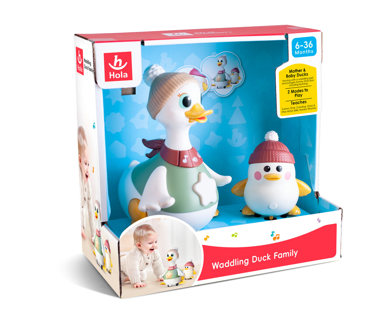 HOLA - Waddling Duck Family | 2 pcs HOLA - Waddling Duck Family | 2 pcs