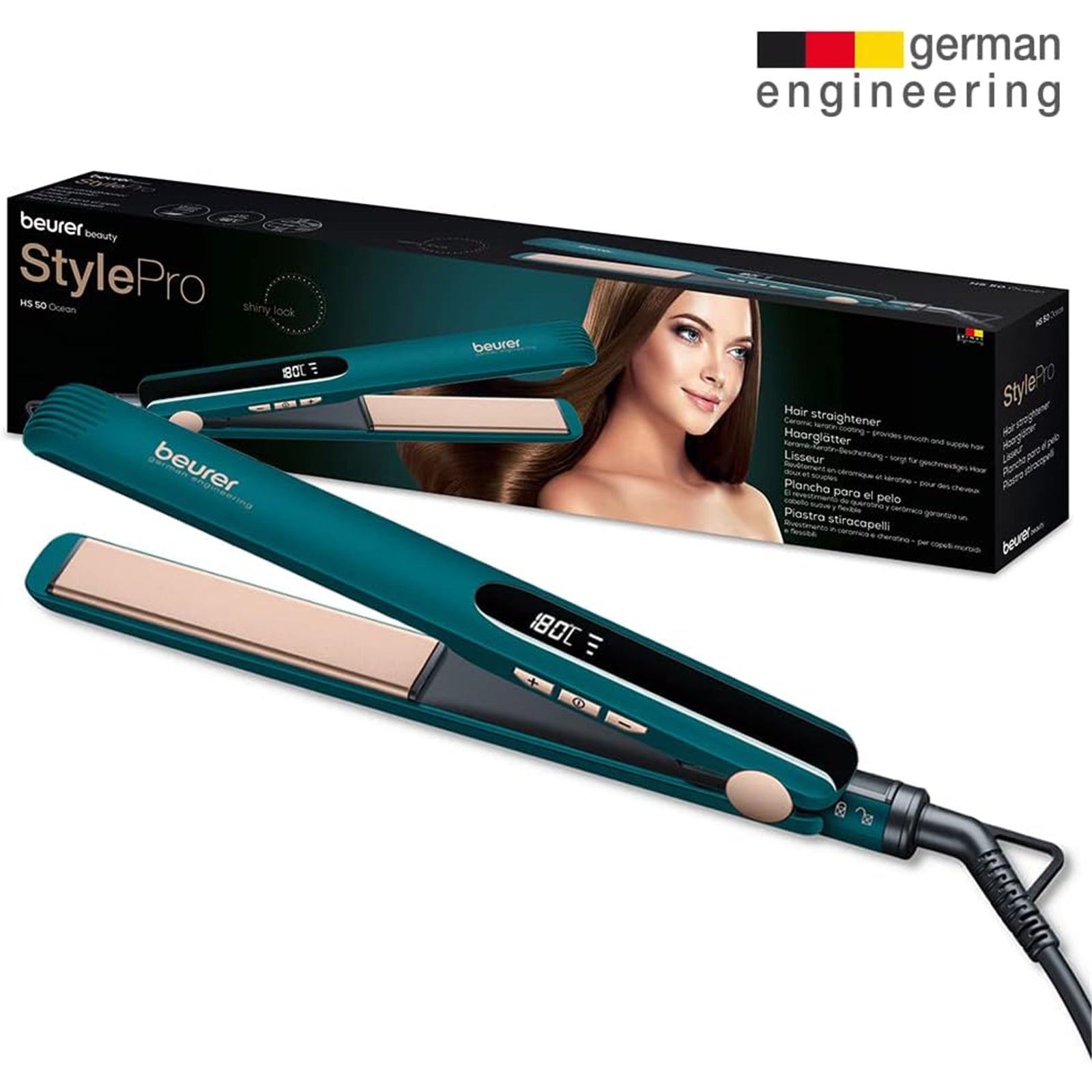 Beurer - Hair Straightener - HS 50 Ocean Beurer - Hair Straightener - HS 50 Ocean